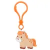 Muñeca de goma blanda creativa de PVC, llavero de animal de granja nuevo y lindo transfronterizo con cierre de langosta, accesorio para bolso