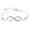Pulsera de 8 con Diseño Transfronterizo Simple y de Moda Pulsera de Corazón con Diamantes Adornos para la Mano Puesto Callejero Mercado Nocturno Pequeños Productos de Yiwu