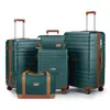 Set de Maletas de Viaje con Carrito de ABS de Amazon con Cerradura de Contraseña Cerradura de Contraseña TSA