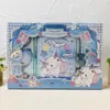 Set de Cuaderno con Candado de Contraseña Pu de Sanrio Bolso Boutique de Gama Alta que Calienta el Corazón Caja de Regalo Papelería para Niños Regalos Premios