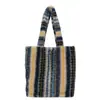 Otoño e Invierno 2025 Rayas Verticales Lana de Cordero Estilo Coreano Estilo Ins Bolso de Piel Gran Capacidad Bolso de Hombro para Viajes Cotidianos Bolso para Mujer