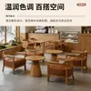 Sillón individual para salas de estar pequeñas, juego de mesa y sillas de ocio para balcón, silla para dormitorio de hotel y casa de huéspedes, estilo madera natural