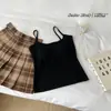 Camisola con Almohadillas en el Pecho para Mujer, Busto Pequeño, Color Sólido Modal, Corte Ajustado, Ropa Interior, Ropa Exterior, Ropa Interior Ajustada