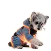Abrigo de algodón con capucha para mascotas transfronterizo, impermeable de cuatro patas con capucha, invierno engrosado para perros, grafeno en stock