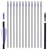Arco e Flecha Recurvo Composto Transfronteiriço 7,8 mm Arco de Caça Americano Flecha Mista de Carbono Caixa Completa Embalada Flecha com Pena de Borracha Arco e Flecha