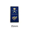 Emblema Nacional da Arábia Saudita Insígnia Adesivo de Telefone Padrão Palmeira Faca Curva Insígnia de Metal Presente Comemorativo Fonte de Fábrica Transfronteiriça