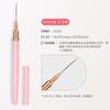 Caneta de Desenho Extra Longa com Corpo de Pó Caneta de Desenho com Tubo de Agulha para Manicure Conjunto de Canetas de Desenho Corpo de Metal Rosa Extremamente Fina Caneta Facial para Figura Bjd