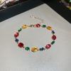 Pulseira de Amor Flor de Quatro Pétalas Zircônia Moda Transfronteiriça Pulseira de Alto Nível de Luxo Leve Pulseira Super Brilhante para Namorada Combina com Tudo para Mulheres