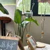 Popular Collar con Colgante de Cubo de Azúcar Turrón Natural con Cordón Trenzado de Hilo de Algodón, Cadena para Clavícula de Diseño Nicho, Accesorio de Cuello Estilo Vintage