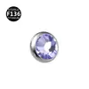 F136 Titanio Puro Uña de Piel Clavo Enterrado Accesorios para Cabeza de Clavo Injerto de Piel Uña Joyería para Perforación Popular Europea y Americana AliExpress 1.2 Dientes
