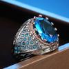 Cao Shi Cross-border Hot Accessories Hot Selling Retro Exagerado Tecido Anel de Strass Anel de Luxo Criativo Feminino