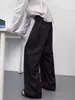 Pantalones casuales de color liso estilo americano para hombre, nuevos y modernos 2026, vintage, corte holgado, versátiles, de pierna ancha, rectos, largos, ropa para hombre
