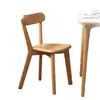 Silla de comedor retro estilo vintage, madera maciza, silla con respaldo de diseñador para uso doméstico, silla de comedor francesa minimalista italiana de alta gama