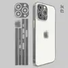 Adecuado para Película de Marco Apple 17 Pro Max, Película Lateral Mate Teléfono Apple 15, Protector de Pantalla 13, Pegatina de Lente 16, 14