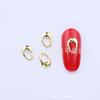Acessórios de metal para unhas amor folha trevo da sorte sol cruz coração joias Rede de unhas DIY acessórios