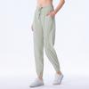 Calças esportivas de primavera e outono femininas com amarração no tornozelo, calças casuais, roupas de treino para ciclismo de verão, calças largas de ioga e corrida, vestuário externo