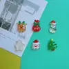 Hielo Transparente Lentejuela Muñeco de Nieve Navideño Accesorios de Resina Broche para el Cabello DIY Joyería Funda para Teléfono Móvil Hebilla de Zapato Material de Decoración para Vaso de Agua