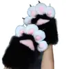 Patas de Animal de Pelúcia Fofas para Cosplay em Convenções de Anime, Luvas que Fazem Barulho