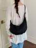 Bolsa de Axila Grande Capacidade da Moda Estilo Coreano para Mulheres 2026 Novo Modelo Simples Bolsa Macia de Bolinho Bolsa de Ombro Cruzada Casual