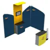 Solución Rápida para Exposiciones, Diseño de Stand Estándar, Stand de Exposición Personalizado, Renderizados de Exhibición Especiales, Estructura Especial con Forma para Eventos, Pared de Fondo