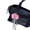 Colgante de Borla para Bolso de Orquídea Mariposa Simulada Personalizado, Moderno, Dulce y Exagerado Colgante de Bolso de Lirio Degradado