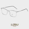 Nuevos Lentes Retro de Caja TR90 Ligeros Simples de Montura Completa con Protección de Luz Azul Montura de Lentes Populares en Internet 81230