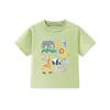 Fornecimento Transfronteiriço 2026 Verão/Primavera Camiseta Infantil Animal de Desenho Animado Gola Redonda Estampada Top para Meninos Roupa em Estoque