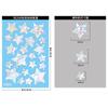 Atrapasoles Fronterizos Pegatinas de Mariposa Prismas Arcoíris Hojas Nubes Pegatinas para Ventana Flores Coloridas Estrellas Pegatinas Electrostáticas