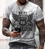 Comércio Exterior Transfronteiriço Amazon AliExpress Quente Europeu e Americano Masculino Jovem Esportivo Estampa Digital Camiseta 3D Manga Curta