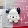 Accesorios de resina para perro de orejas grandes negras, pegamento crema DIY, carcasa para teléfono móvil, pasador para el cabello, peine, pegatina para refrigerador, llavero colgante