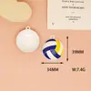 Acessórios para Joias DIY Liga Esmalte Pintado por Spray Pingentes Grandes Tipos de Bolas Esportivas Futebol Basquete Presentes Transfronteiriços
