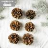 Pingente de decoração de pinha de Natal Enfeites de árvore de Natal Enfeites de Natal Enfeites pendurados Flores secas atacado