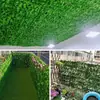 Decoração de Parede de Plantas Artificiais Transfronteiriça Cerca Cerca Folhas Palavras-chave Personalizado Folha Verde Falsa Teto Engenharia Cerca