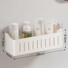 Banheiro Vaso Sanitário Vaso Sanitário Parede Sem Perfuração Lavatório de Mãos Caixa de Armazenamento Montada na Parede para Cosméticos Prateleira de Armazenamento para Temperos