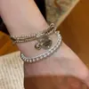 Pulsera "Time Mark" estilo francés, perla ultra brillante y diamantes, exquisita, lujo ligero, alta gama, joyería femenina suave y elegante