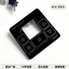 Teclado Touch Vidro Temperado Punch Black Painel de Vidro Temperado Acessórios de Interruptor Processamento de Vidro Temperado