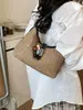 Bolso cruzado elegante y versátil para el trabajo, Bolso de hombro casual con diseño tejido, Bolso de axila moderno y fresco