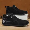 Sapatos Masculinos para Comércio Exterior Dropshipping, Novos Sapatos Casuais, Leves e Versáteis Slip-On de Solado Plano com Zíper Lateral, Sapatos de Trabalho Masculinos Esportivos de Solado Plano
