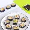 Cortina enrollable de algas para sushi al por mayor, molde para arroz de sushi de alga, plástico, cortina hecha a mano, herramientas de cocina, cortina de sushi japonesa