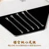 Corrente de Extensão para Colar de Pérolas Tao Pulseira DIY Fivela de Colar Corrente de Crescimento Prata Corrente de Extensão Ajustável Fivela de Lagosta Corrente de Cauda