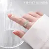 Anillo Retro Viejo de Mahjong, Diseño de Nicho Moderno y Creativo, Anillo de Dedo Índice de Gama Alta, Anillo Abierto Elegante Personalizado