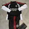 2627 Uniforme de Treino Real Madrid Outono e Inverno Uniforme de Futebol Manga Longa Atletico Jogo Treino Inter de Milão Camisa Esportiva Casual