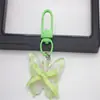 Llavero de Cinta de Lazo Estampada Fresca y Dulce de Verano Colgante para Bolsa Estilo Hada Princesa Lindo