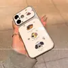 Adecuado para funda de teléfono Apple 17, Protección completa de la lente, Diseño simple y único, 16Pro Dibujos animados Anti-caída Nicho Jenga Cachorro