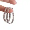 Moda Europea y Americana Pendientes de Aro Grandes Estilo de Diseño Nicho para el Trabajo Cierres de Pendientes Forma Cuadrada Geométrica Simple Pendientes Estilo Coreano Joyería para Orejas