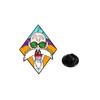 Anime Japonés Dragon Ball Broche Insignia de Metal Personaje de Animación Goku Maestro Roshi Accesorios Pines
