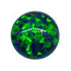 Anillo de gema Huagang redondo piedra OPALO superficie piedra desnuda OPALO artificial base plana liso combado color OPALO piedra principal