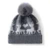 Gorro de Tricô com Abas de Orelha, Chapéu Feminino Estilo Coreano, Boné com Proteção de Orelha em Lã Única, Chapéu Casual Quente com Padrão Jacquard