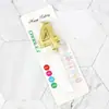 Vela digital dorada grande para cumpleaños de un año, luna llena, para fiesta de cumpleaños infantil, decoración decorativa para tarta, enchufable
