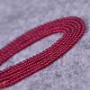 Cristal natural 2MM color tesoro rojo oscuro calcedonia semiacabado cuentas sueltas pulsera collar borla DIY con cuentas